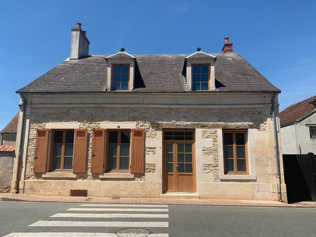 MEILLANT, maison  + grange+ terrain